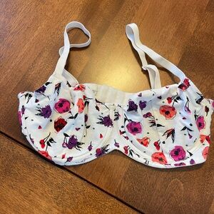 La SENZA White Bra with Pink Logo